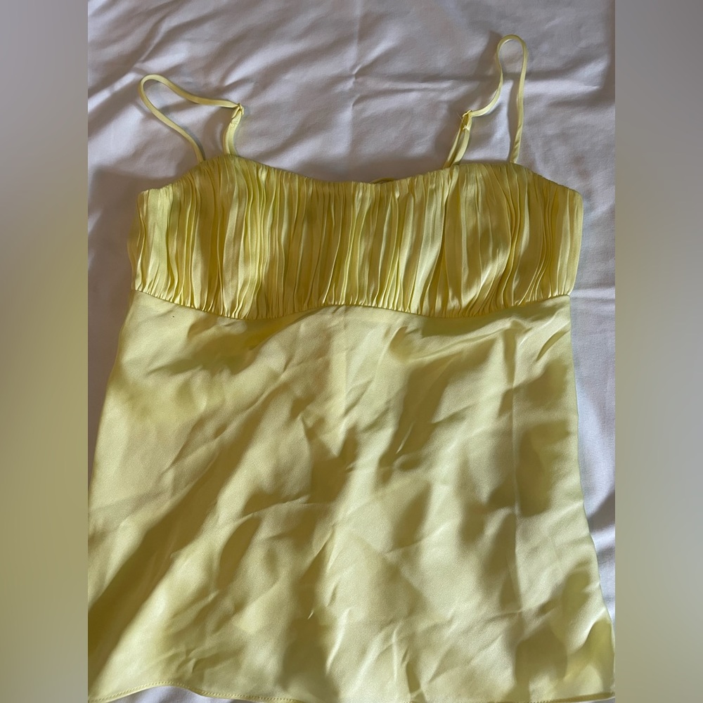 Jcrew Gathered stretch silk camisole